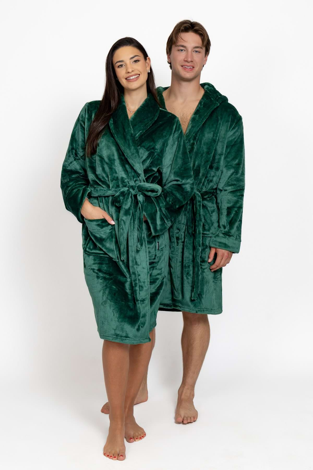 Dark Emerald Men's Bathrobe