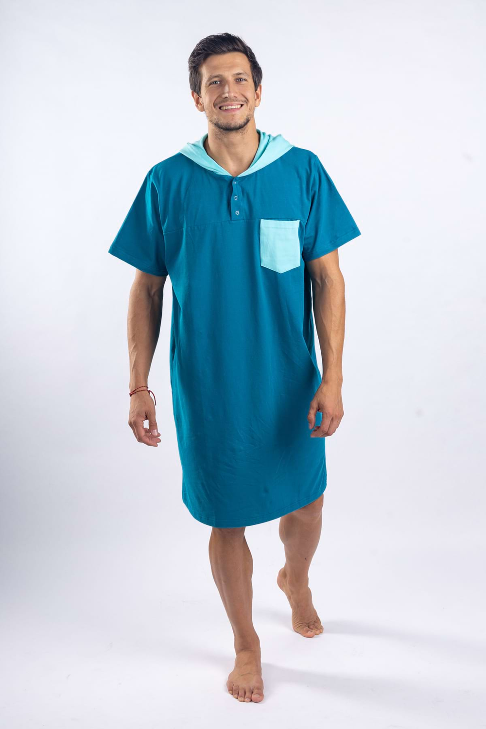 Petrol Mint Men's Nightgown