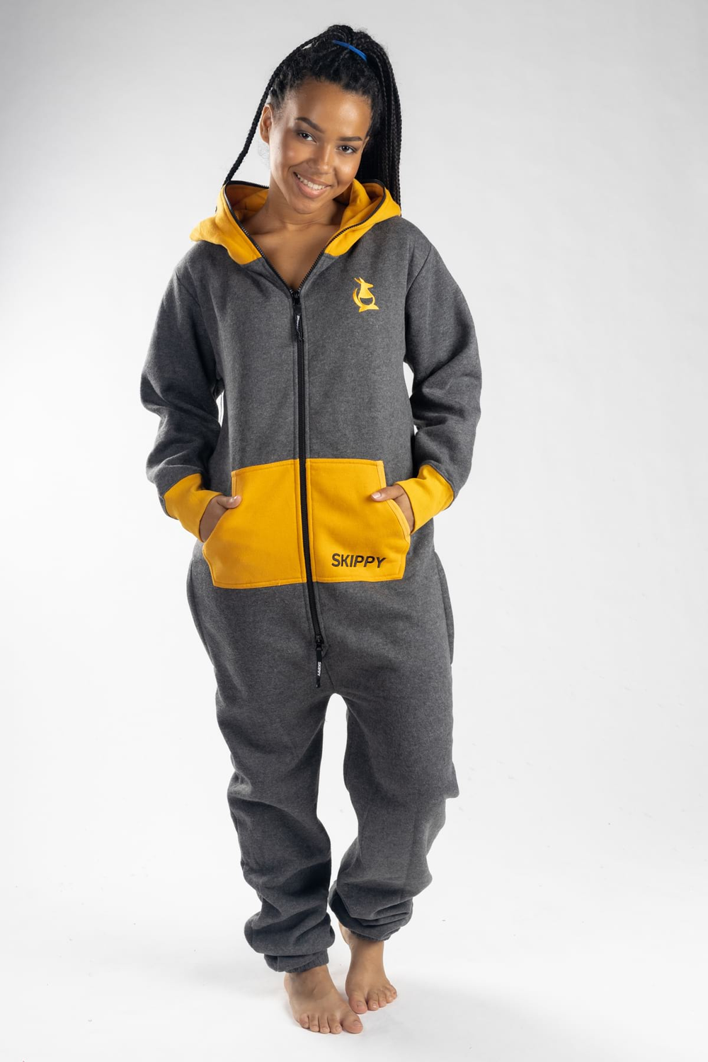 Grey Gold Onesie