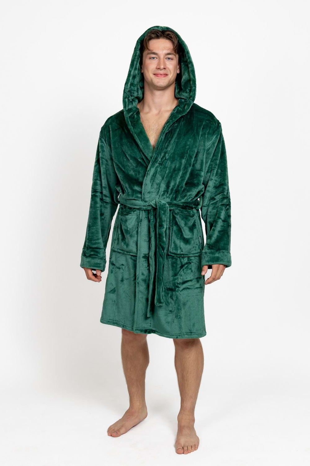 Dark Emerald Men's Bathrobe