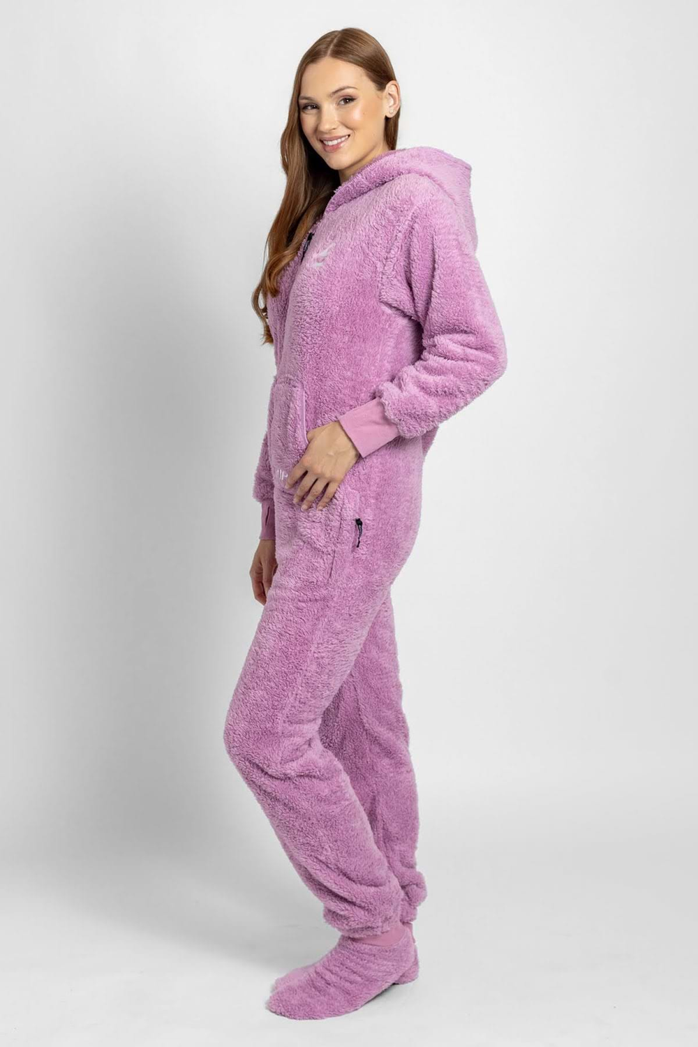 Dusty Mauve Teddy Onesie