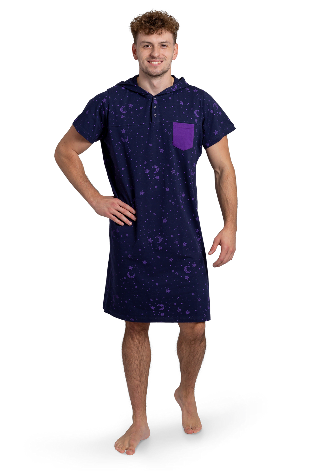 Navy Sky Men's Nightgown