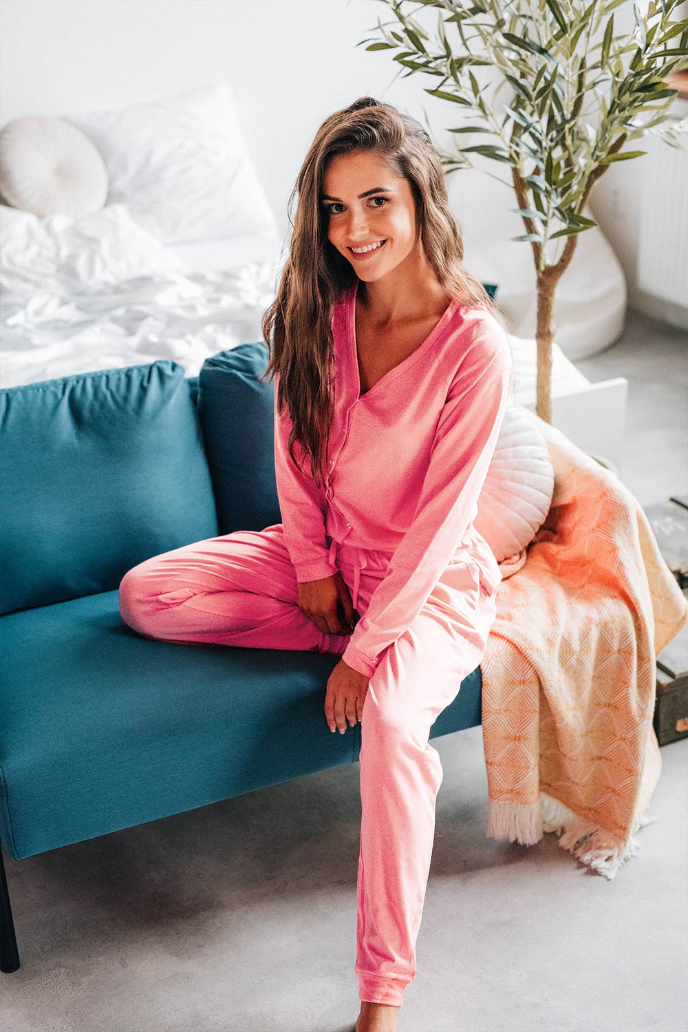 Dusty Rose Ladies Pyjama Overall