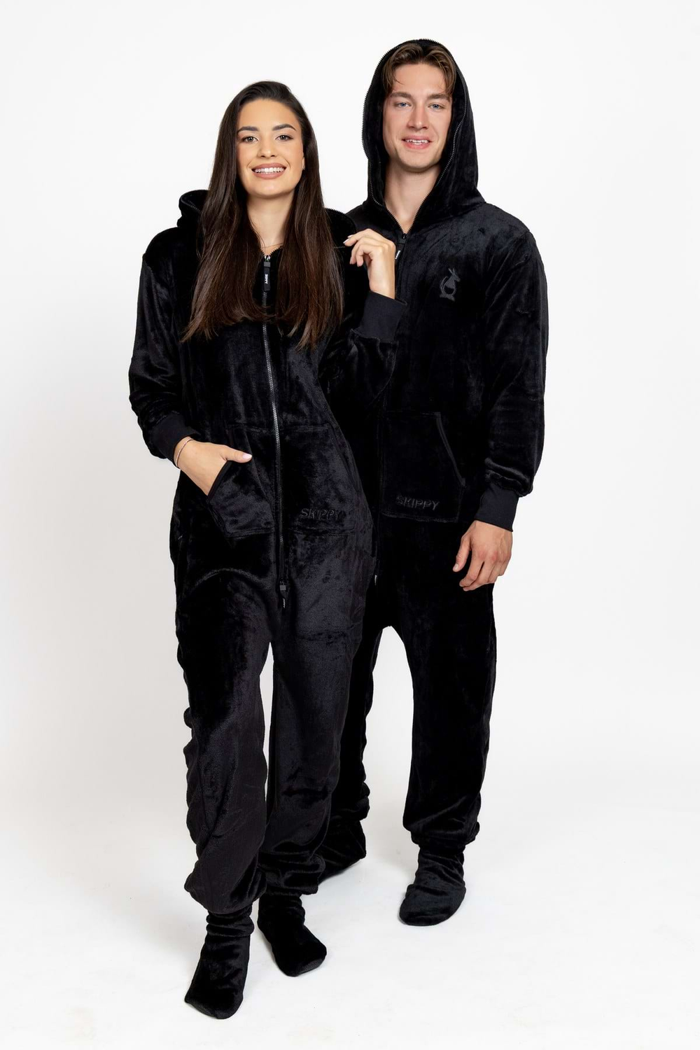 Black Velour Onesie