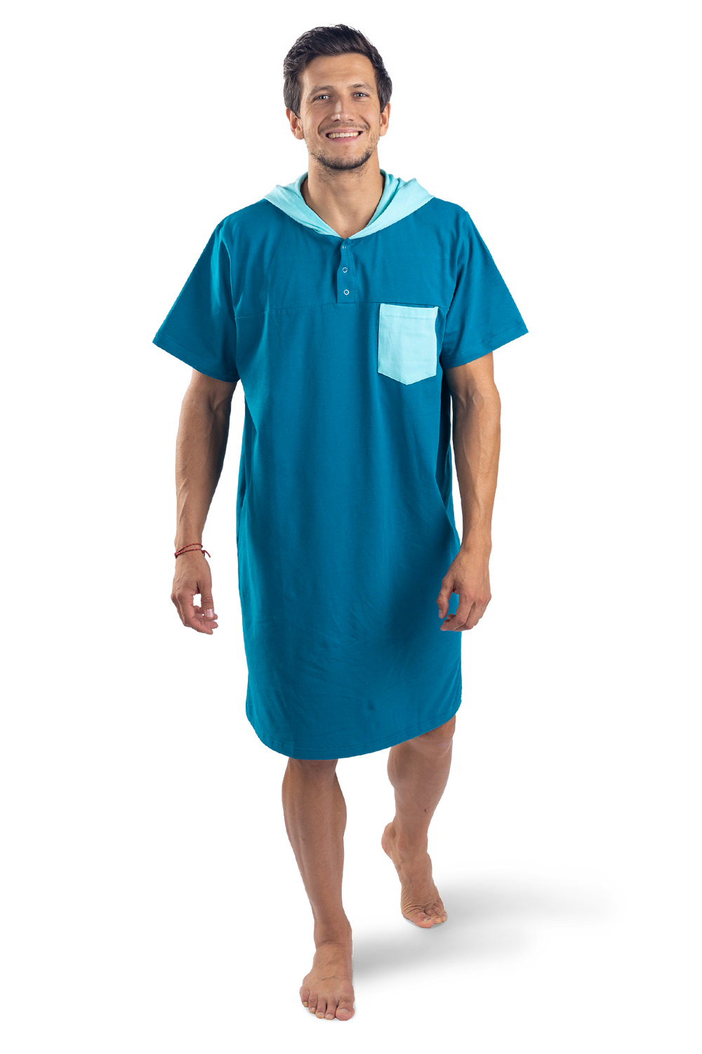 Petrol Mint Men's Nightgown Petrol Mint Men's Nightgown