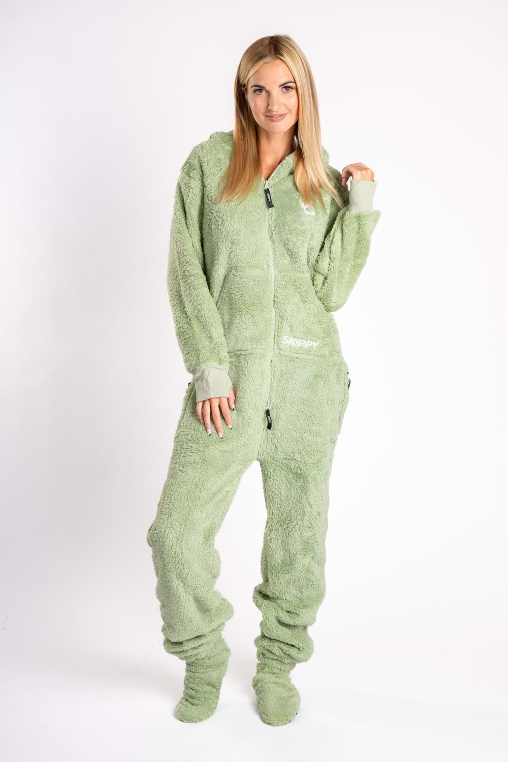 Dusty Sage Teddy Onesie