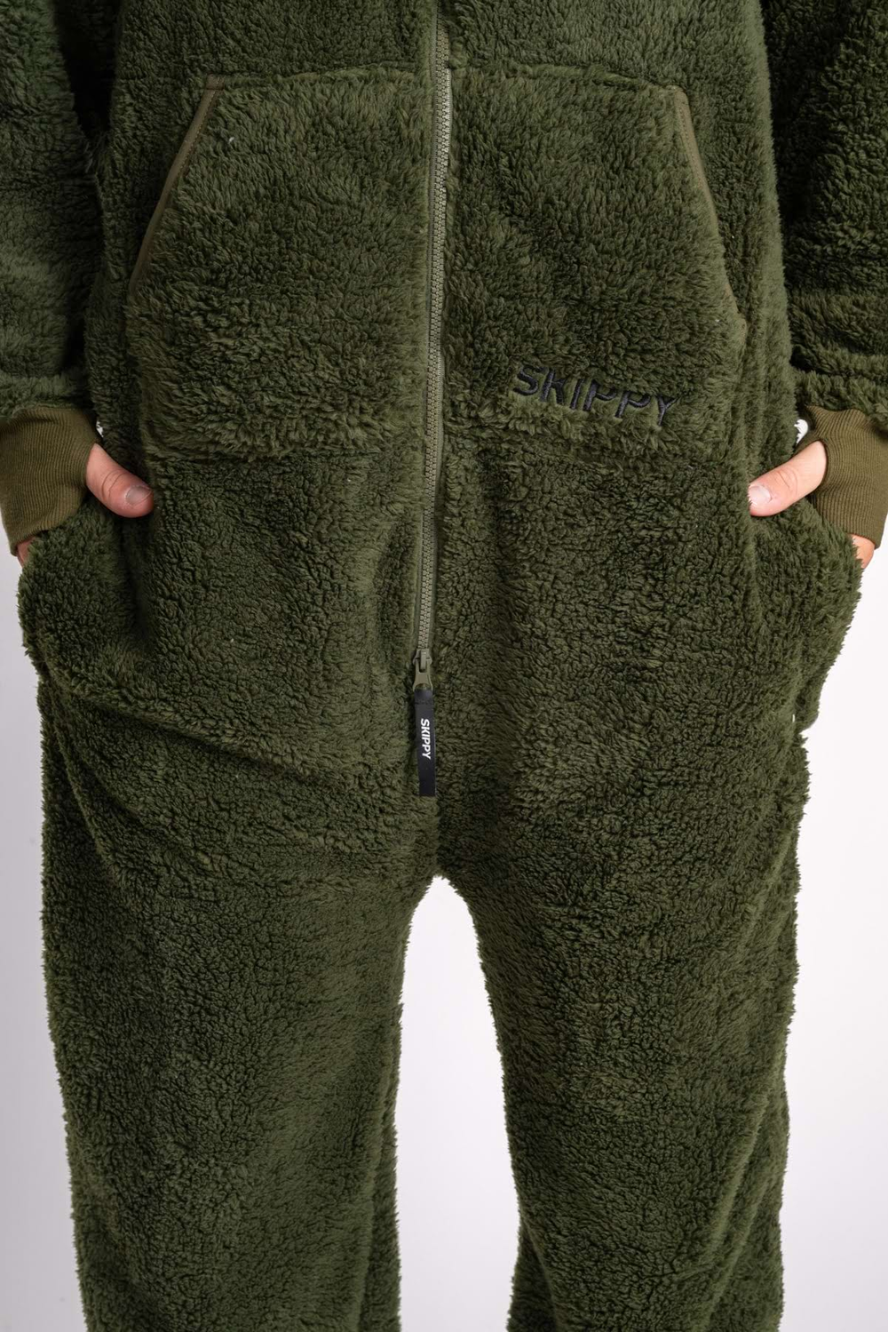 Dusty Green Teddy Onesie