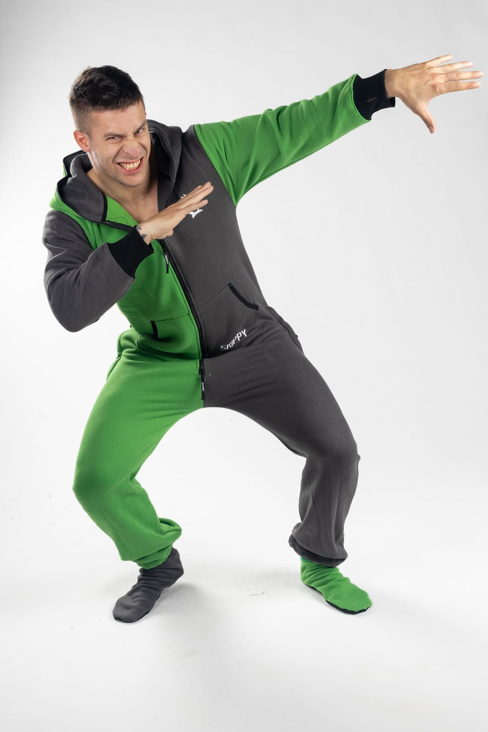 Green Gray Onesie