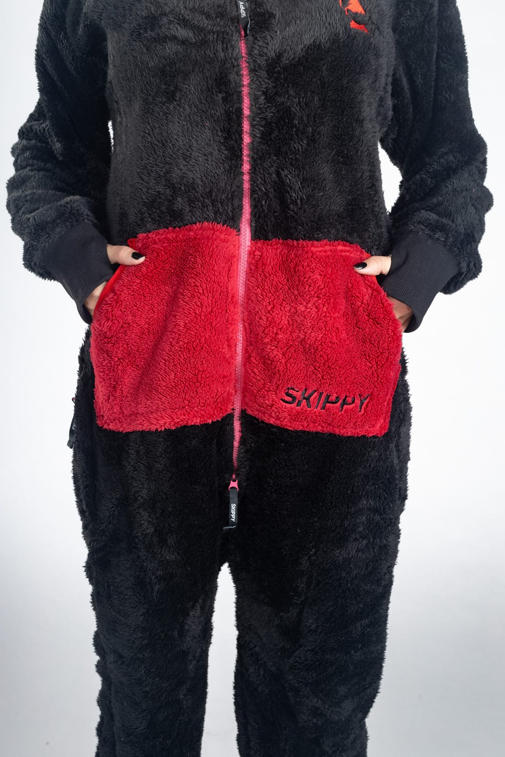 Black Pink Teddy Onesie