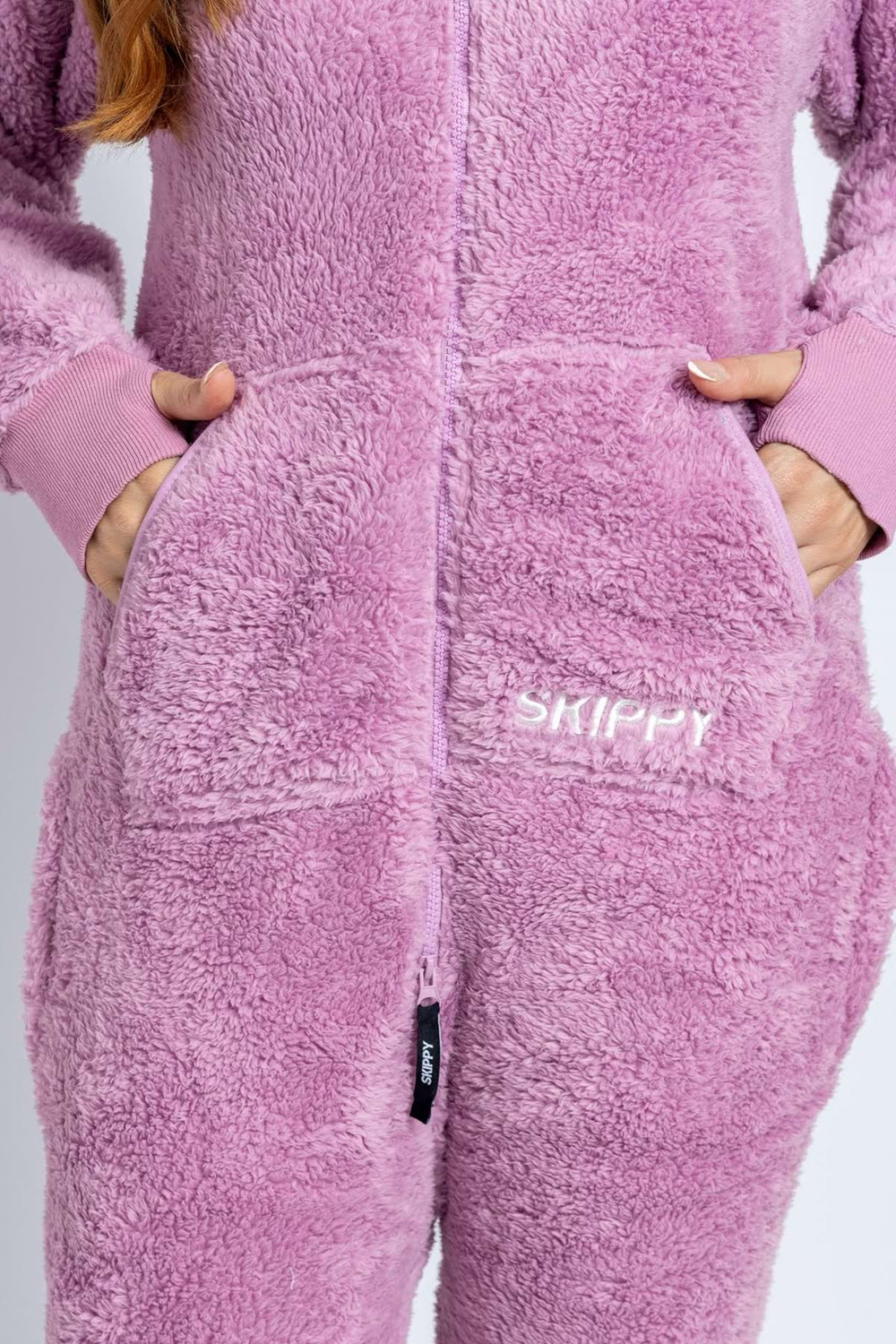 Dusty Mauve Teddy Onesie