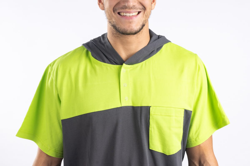 Grey Green Men's Nightgown