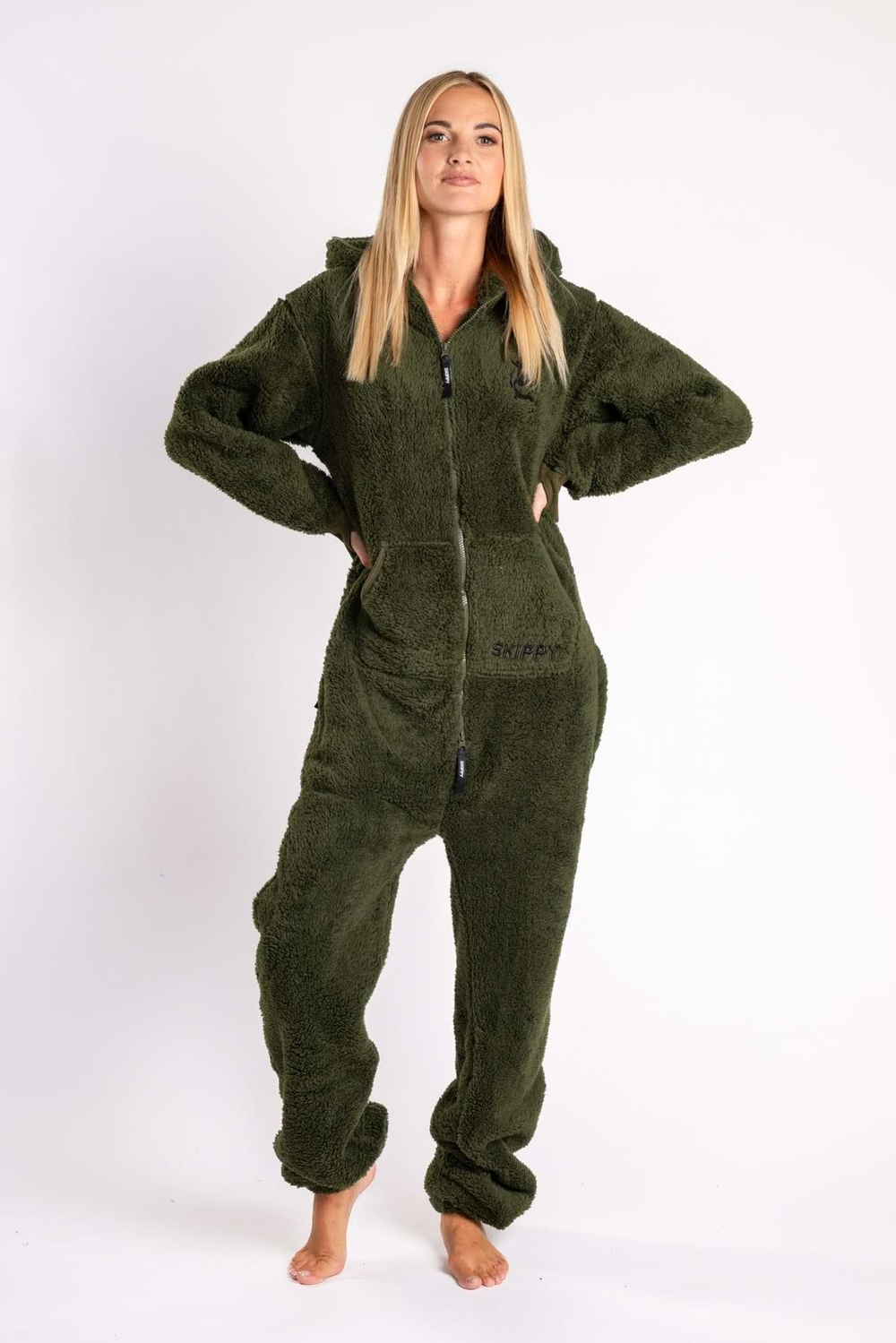 Dusty Green Teddy Onesie