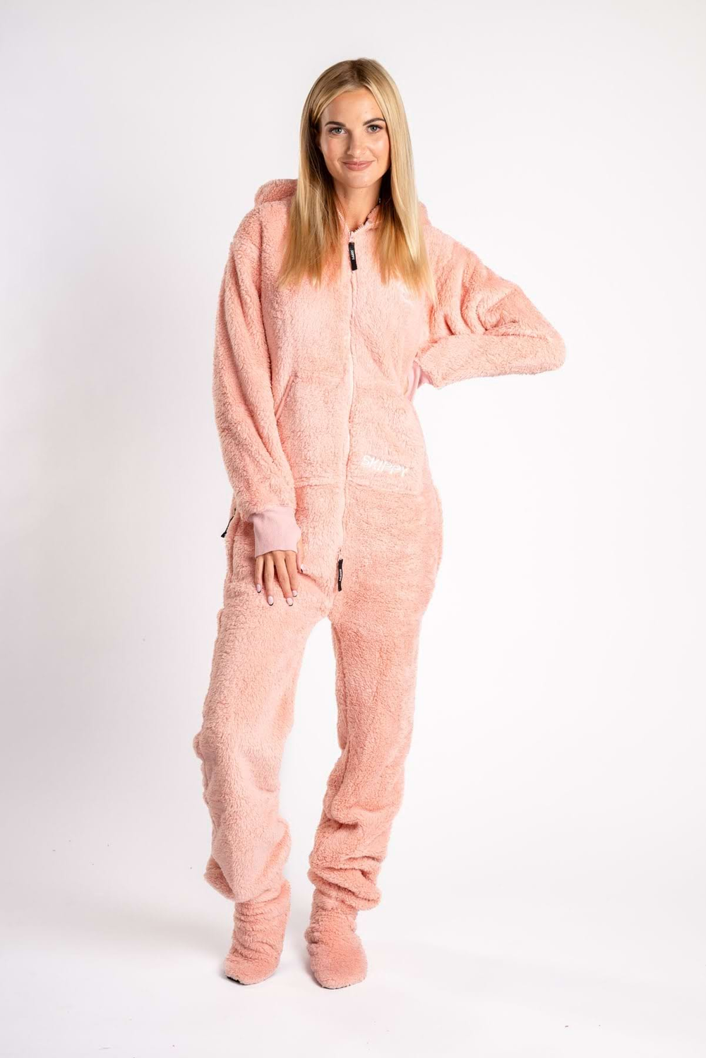 Dusty Pink Teddy Onesie