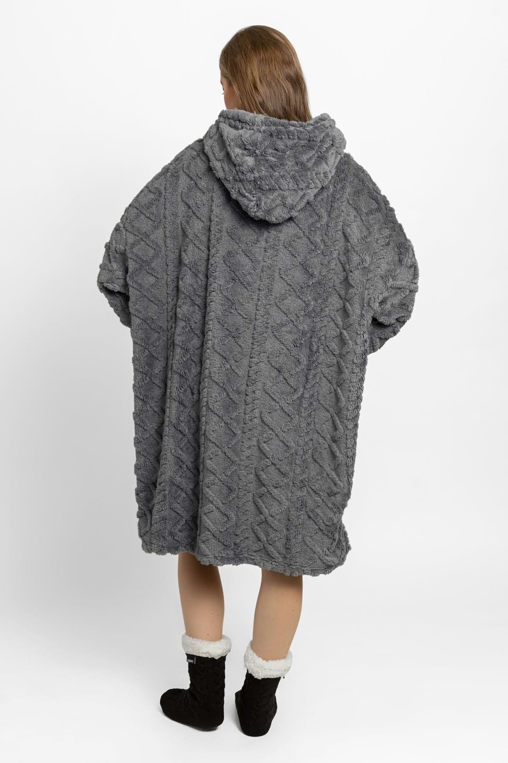 Grey Blanket Hoodie