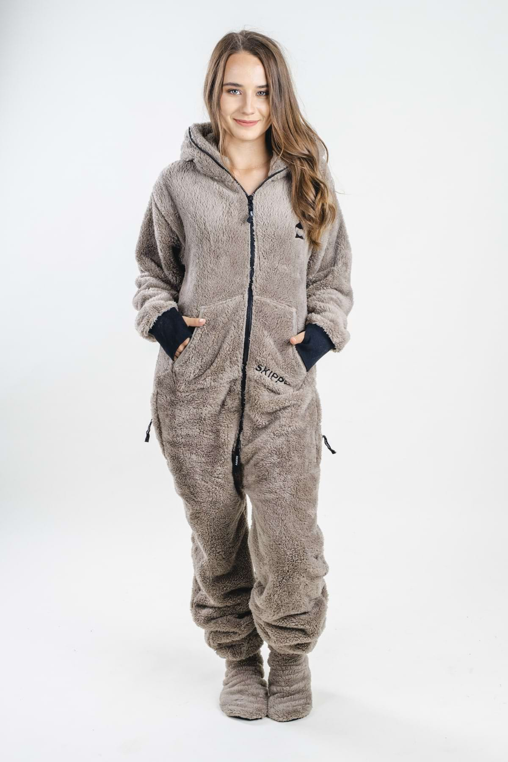 Light Grey Teddy Onesie
