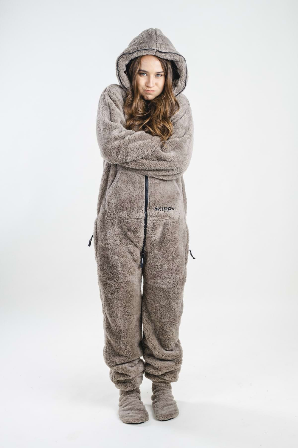 Light Grey Teddy Onesie