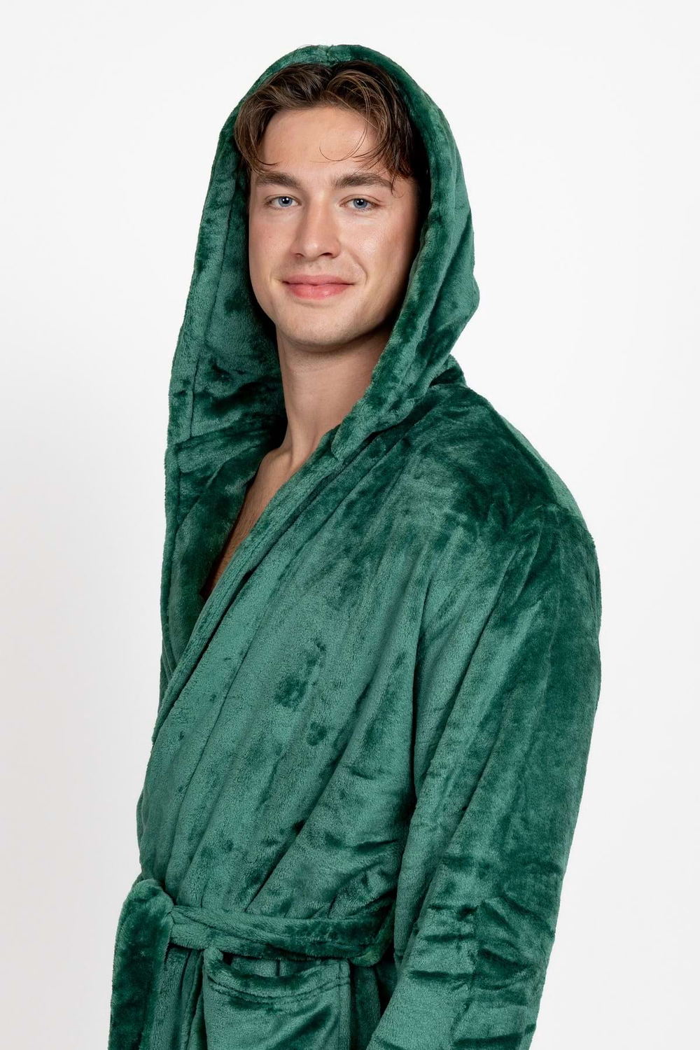 Dark Emerald Men's Bathrobe