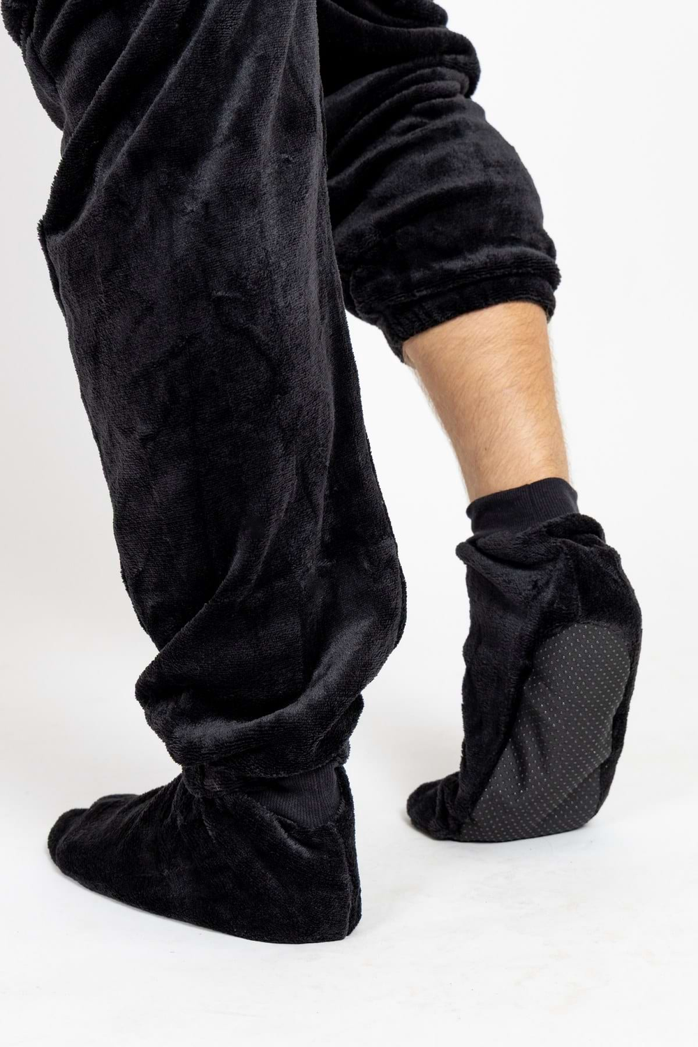 Black Velour Onesie