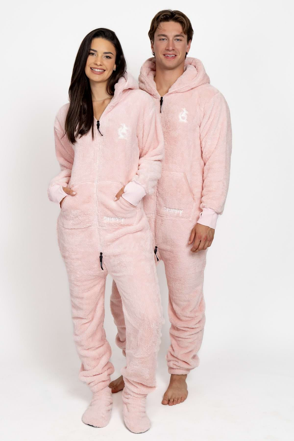 Dusty Blush Pink Teddy Onesie