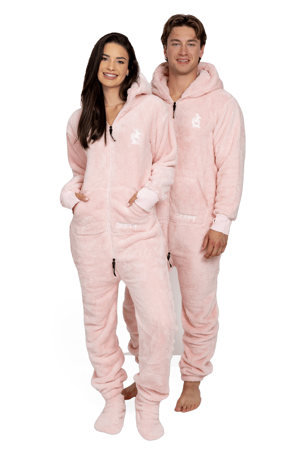 Dusty Blush Pink Teddy Onesie