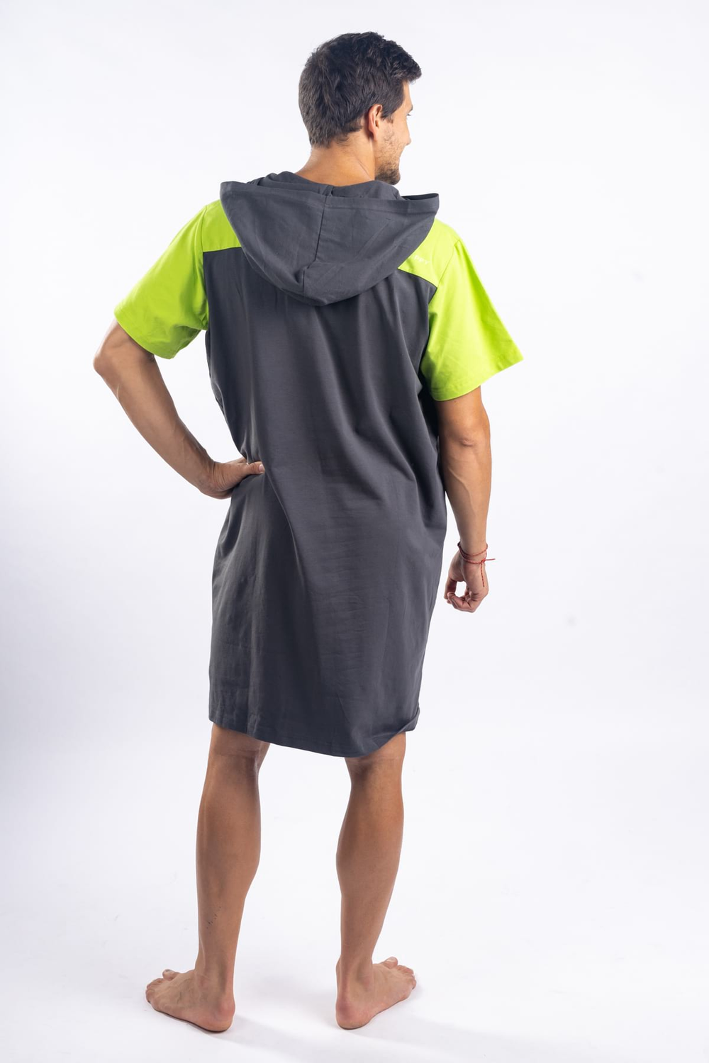 Grey Green Men's Nightgown