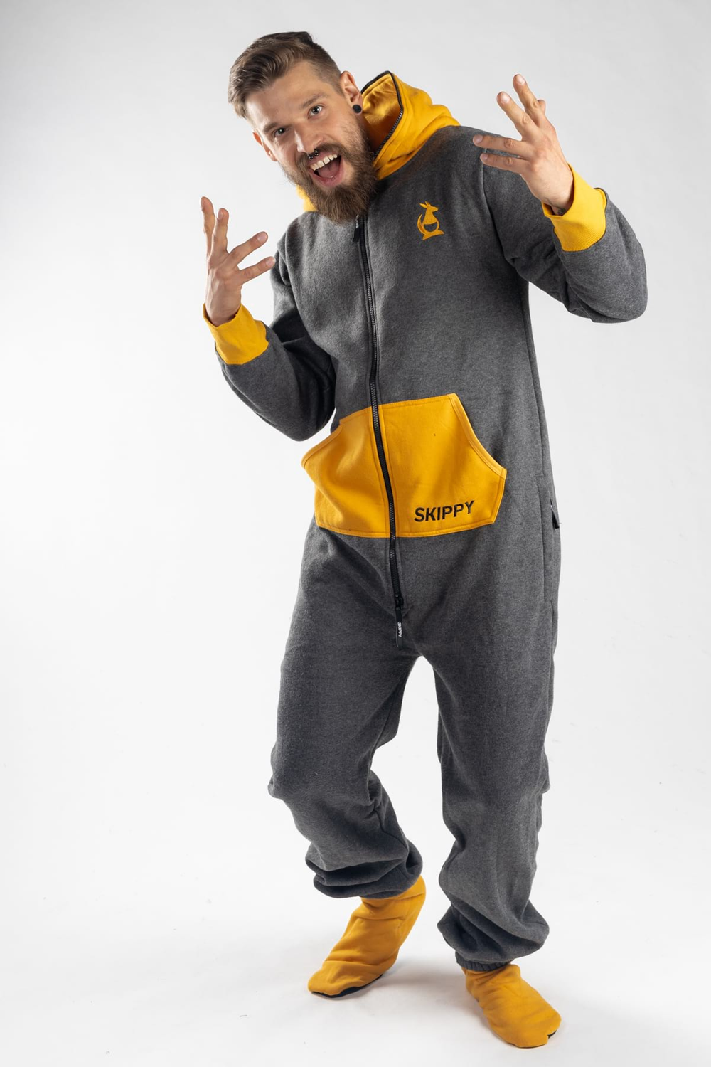 Grey Gold Onesie