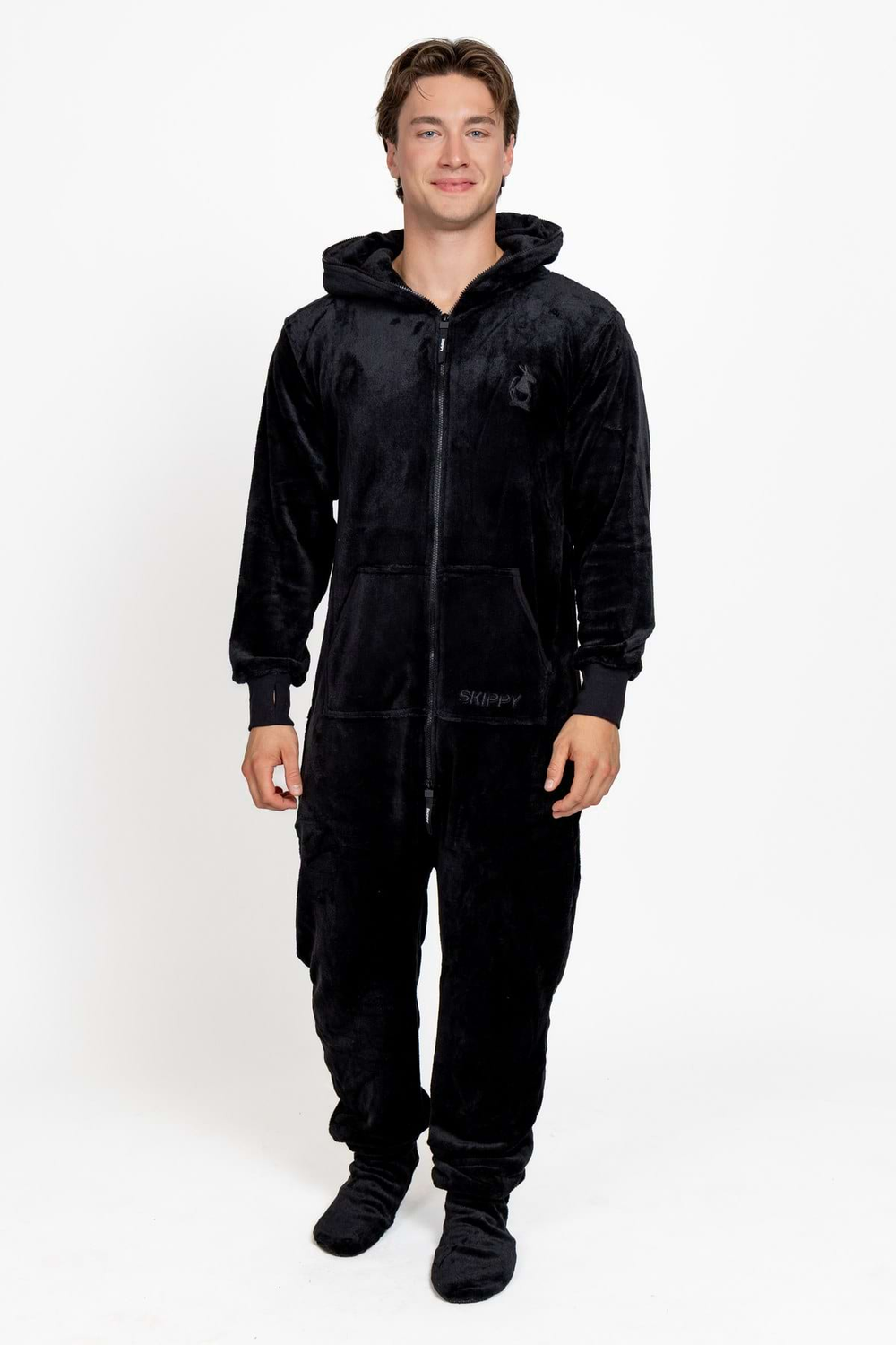 Black Velour Onesie