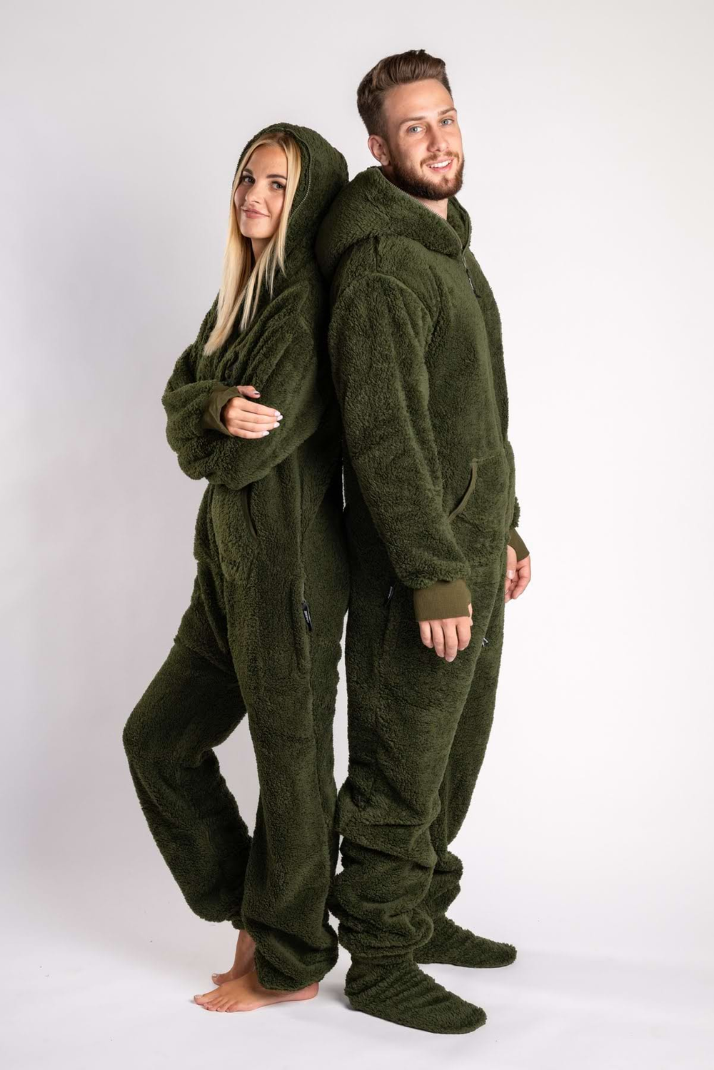 Dusty Green Teddy Onesie
