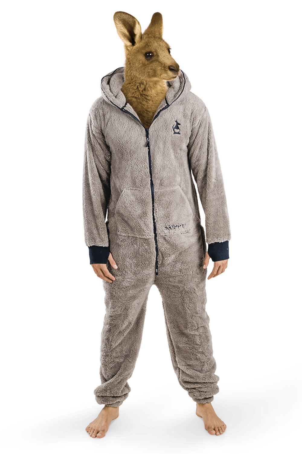 Light Grey Teddy Onesie Light Grey Teddy Onesie