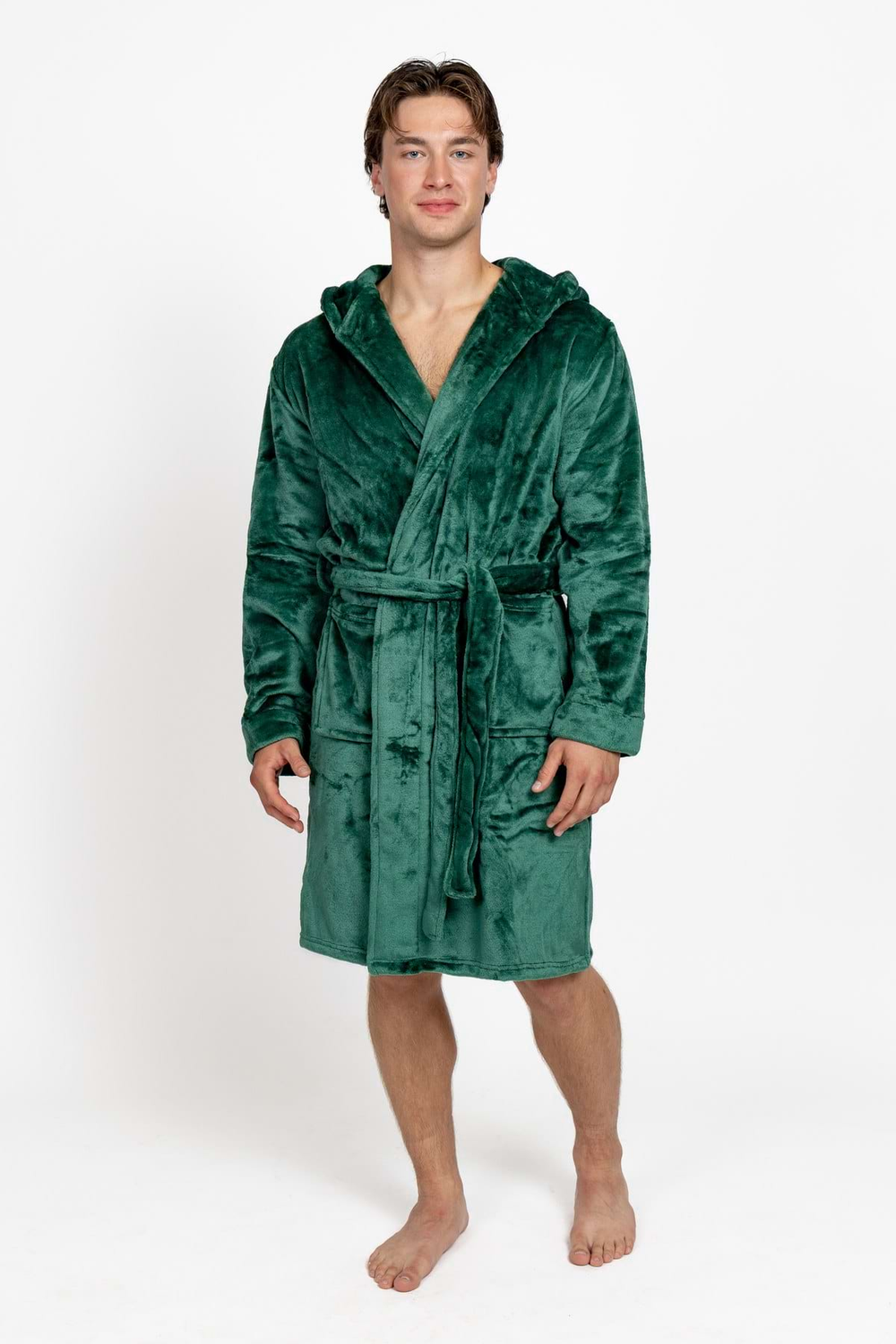 Dark Emerald Men's Bathrobe