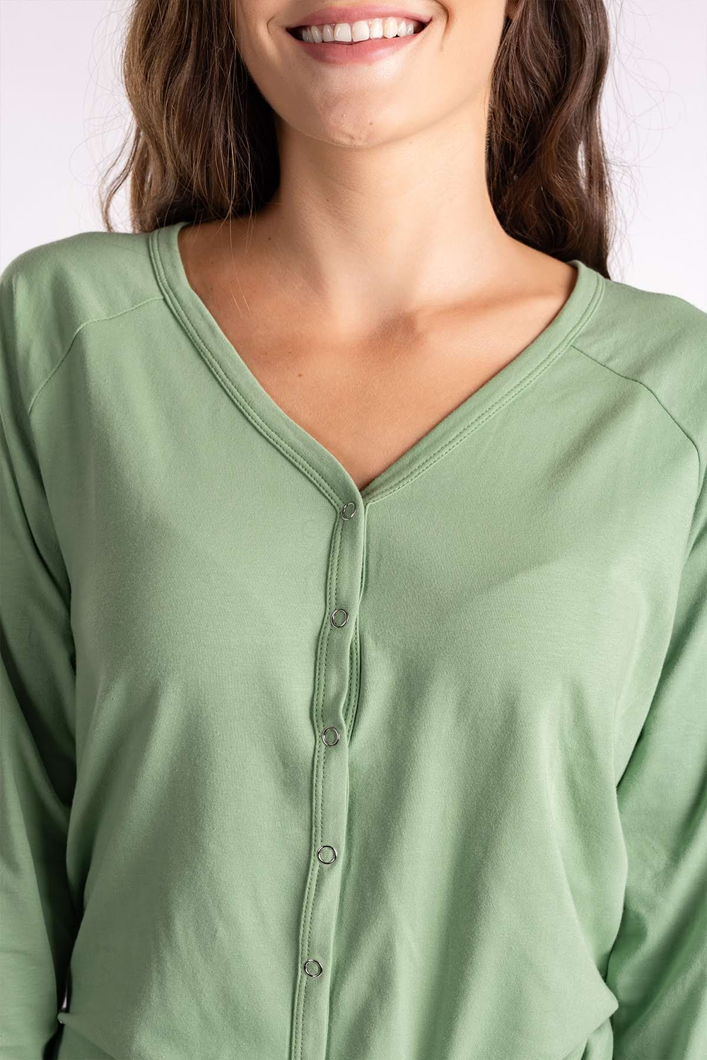 Dusty Green Ladies Pyjama Overall