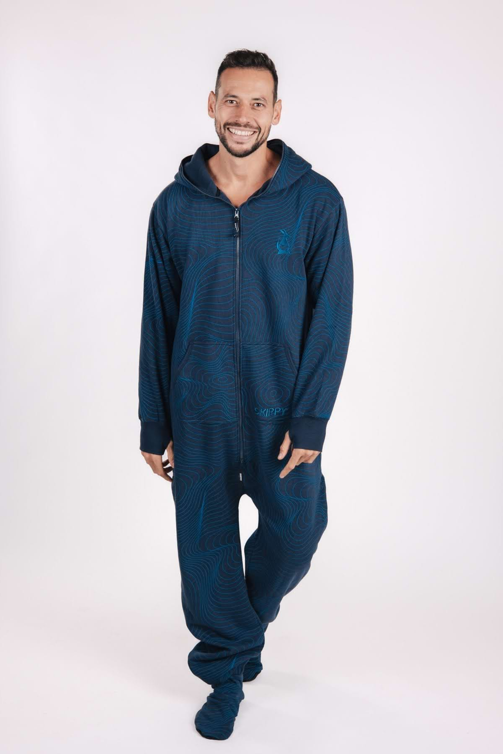 Geometric Navy Onesie