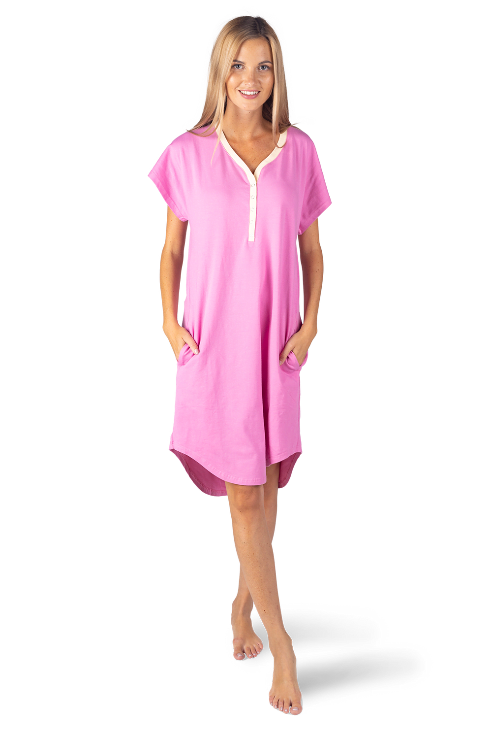 Rose Pink Women's Nightgown Rose Pink Women's Nightgown
