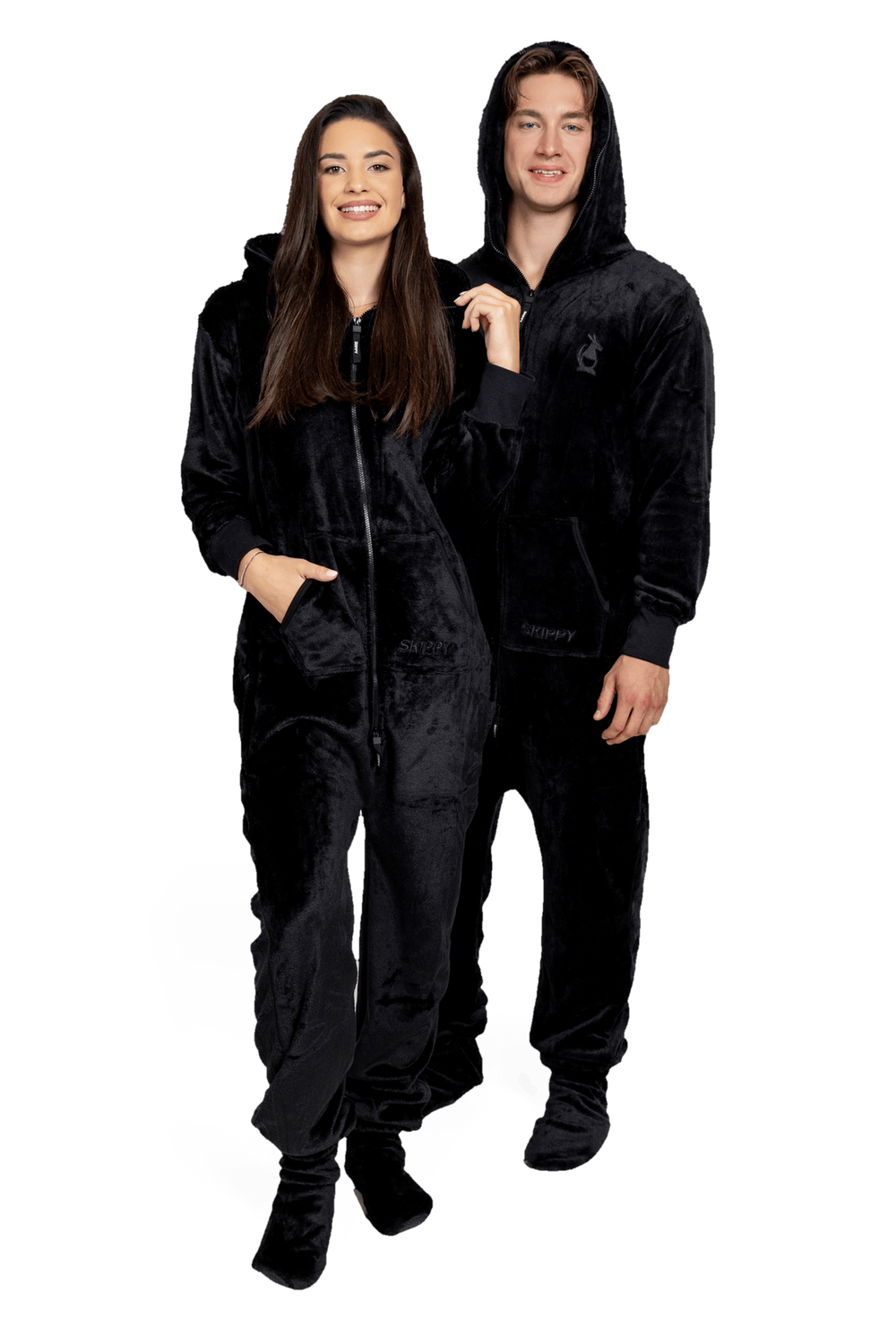 Black Velour Onesie