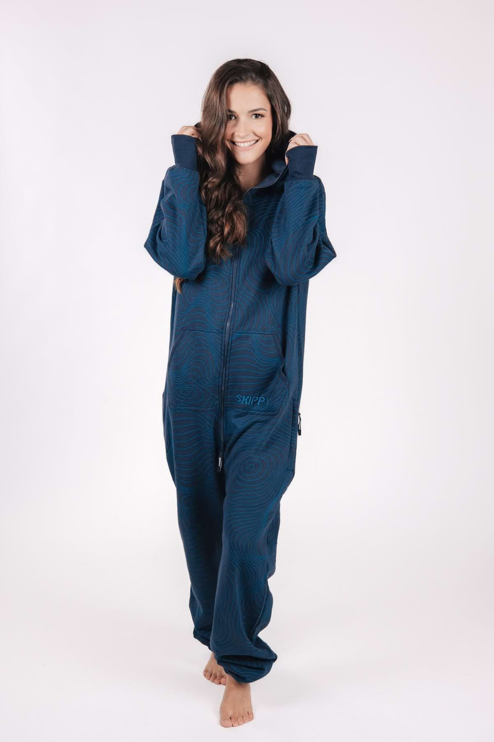 Geometric Navy Onesie