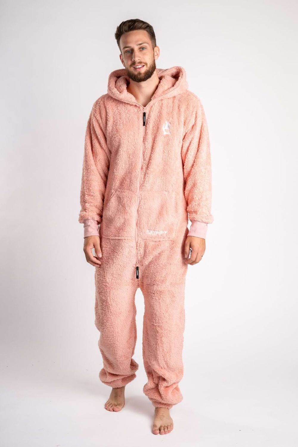 Dusty Pink Teddy Onesie