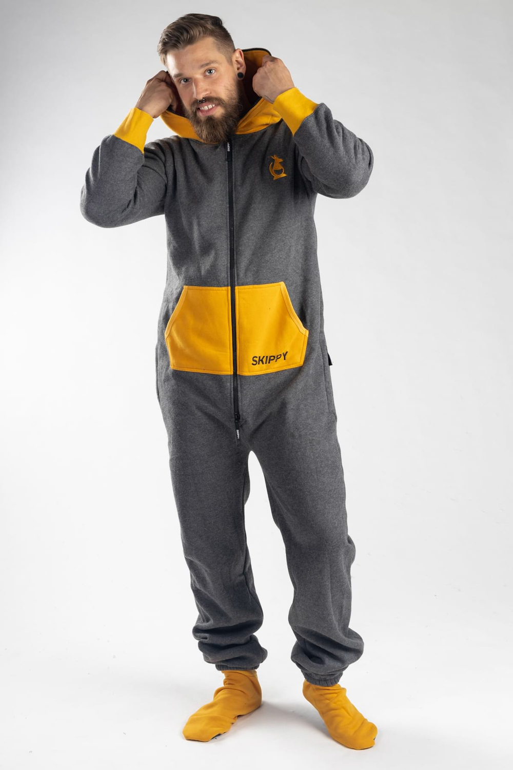 Grey Gold Onesie