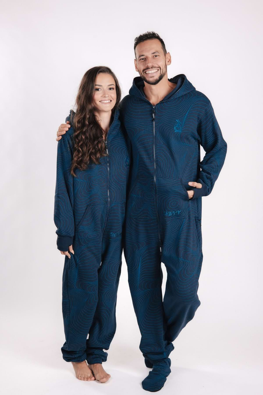 Geometric Navy Onesie