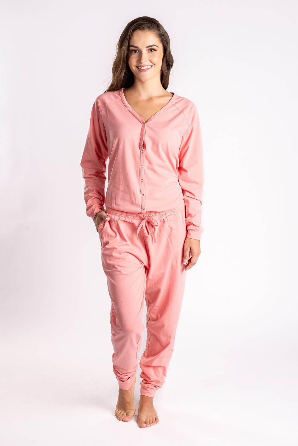 Dusty Rose Ladies Pyjama Overall