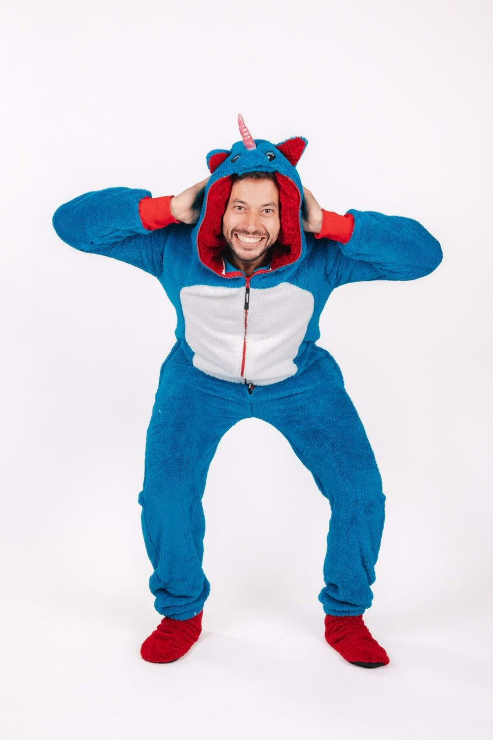 Blue Unicorn Teddy Onesie