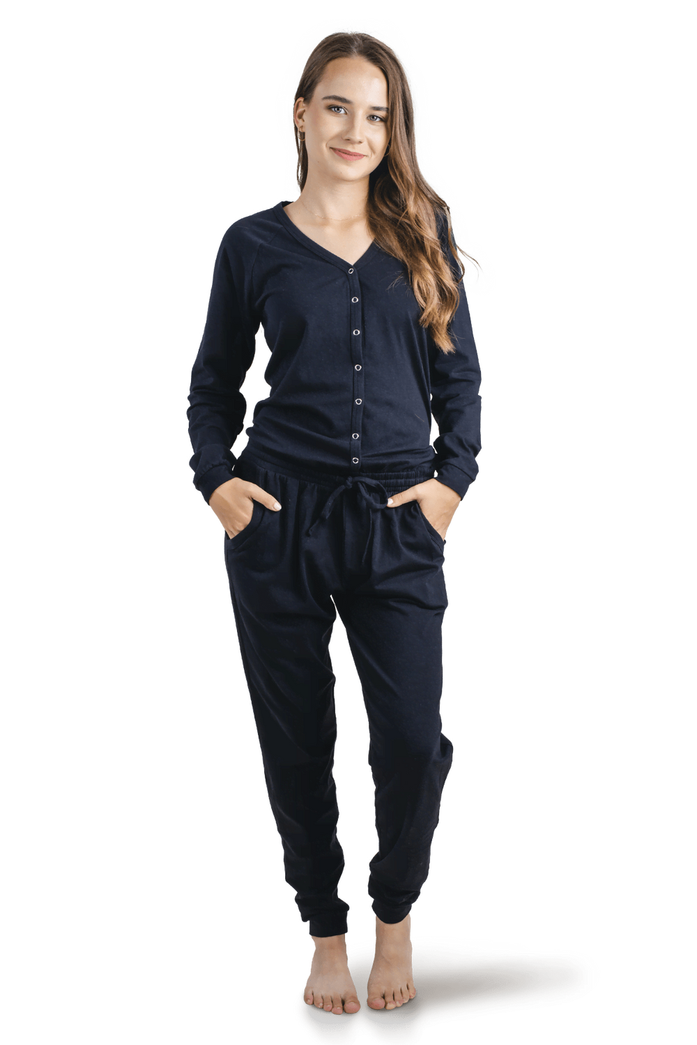 Black Ladies Pyjama Overall Black Ladies Pyjama Overall