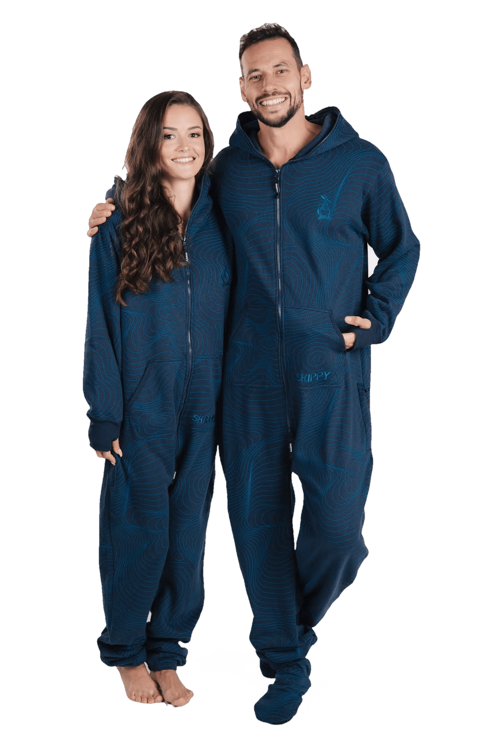 Geometric Navy Onesie