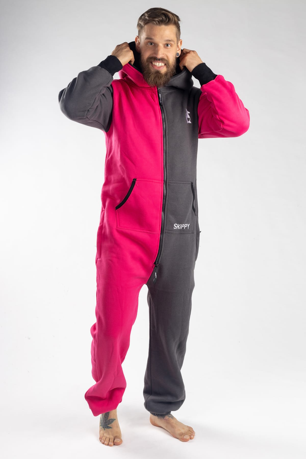 Pink Grey Onesie