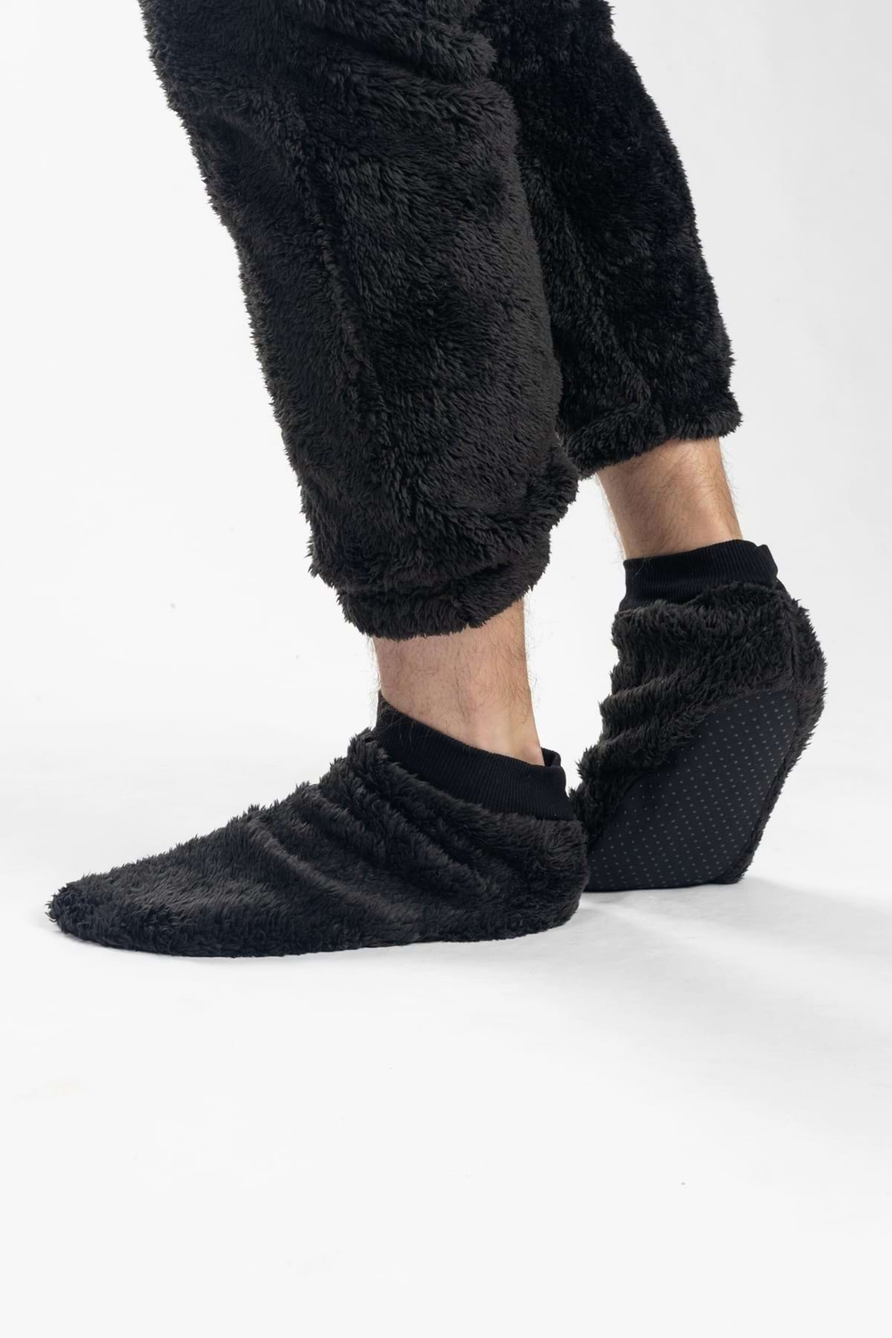 Teddy slippers black