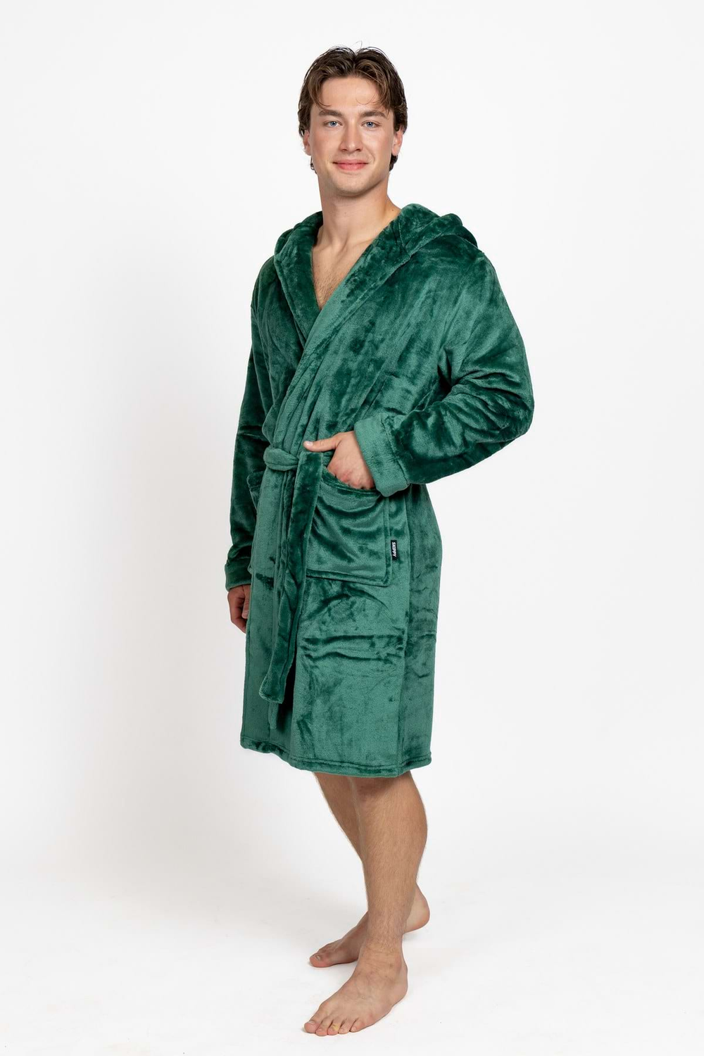 Dark Emerald Men's Bathrobe