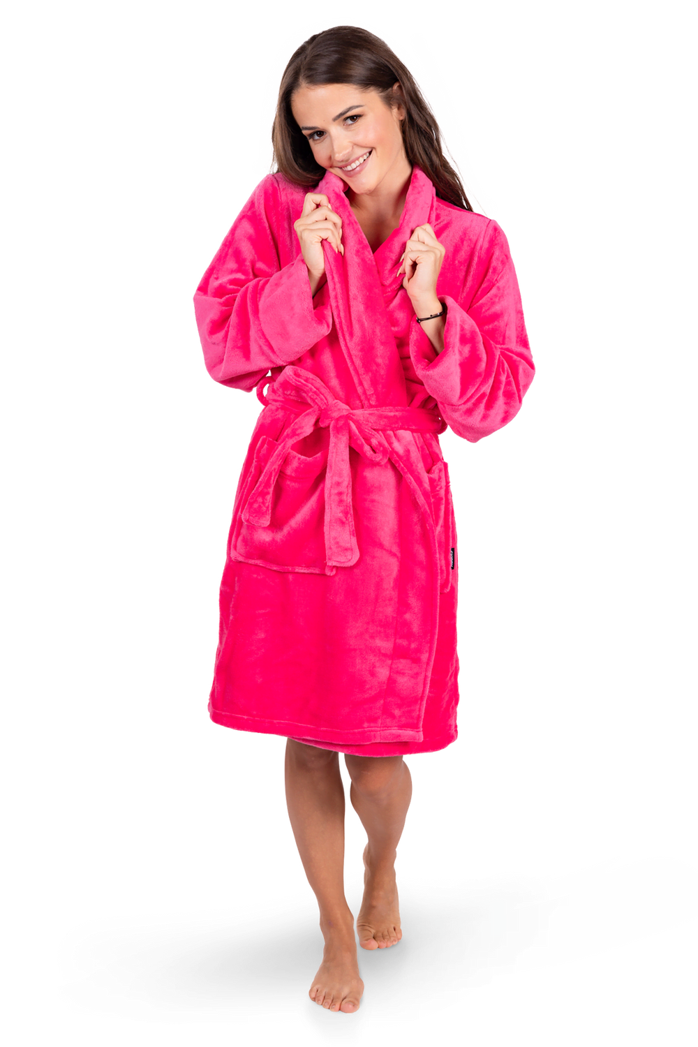 Fuchsia Women's Bathrobe Fuchsia Women's Bathrobe