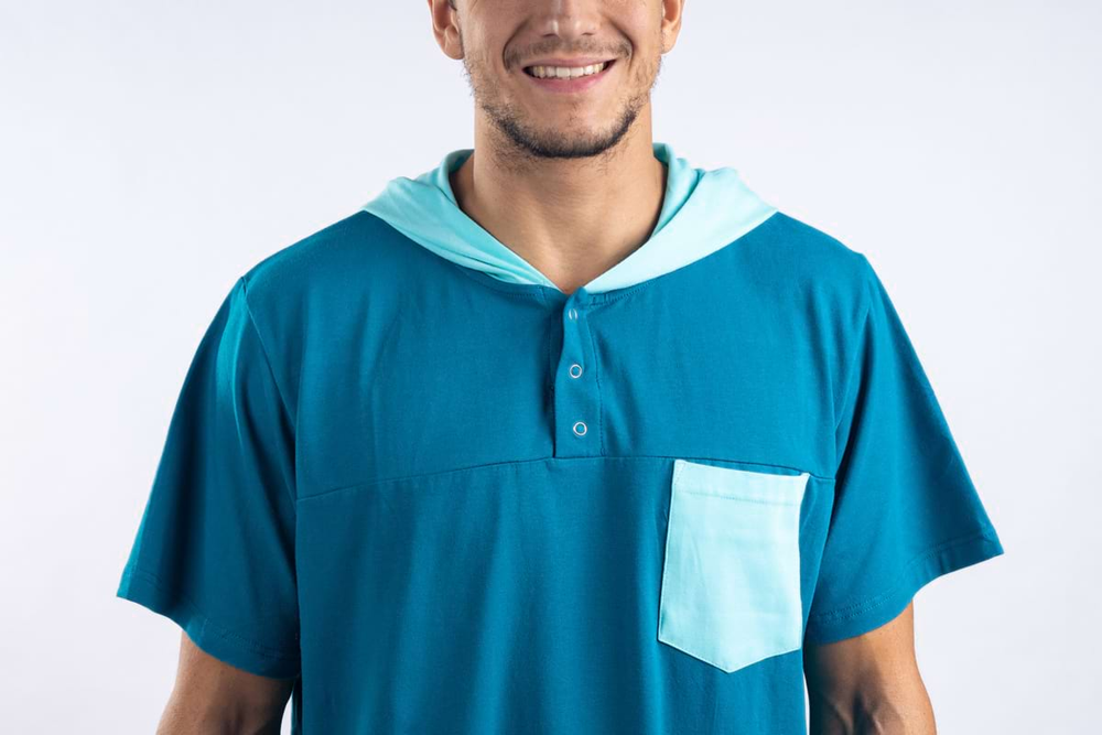 Petrol Mint Men's Nightgown