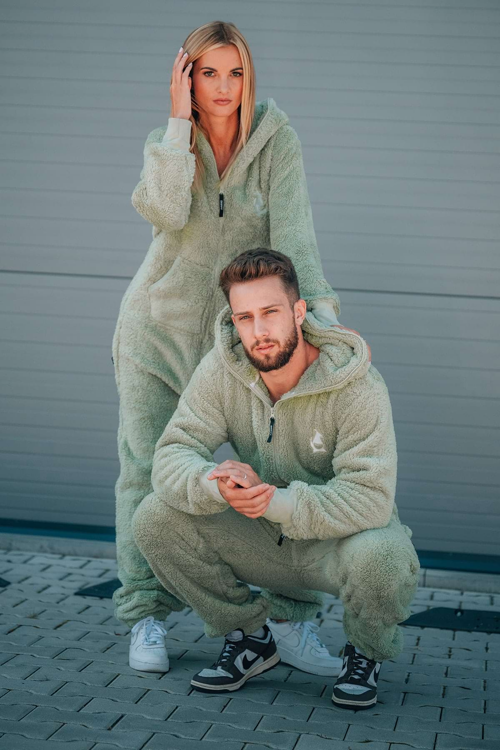 Dusty Sage Teddy Onesie