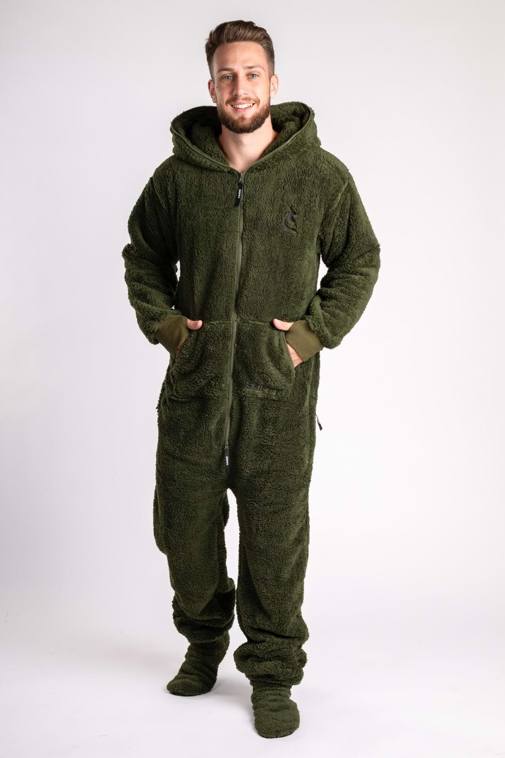 Dusty Green Teddy Onesie
