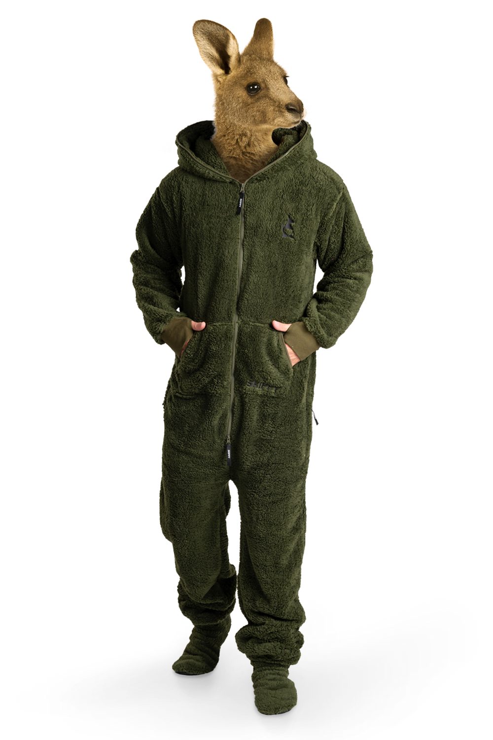 Dusty Green Teddy Onesie
